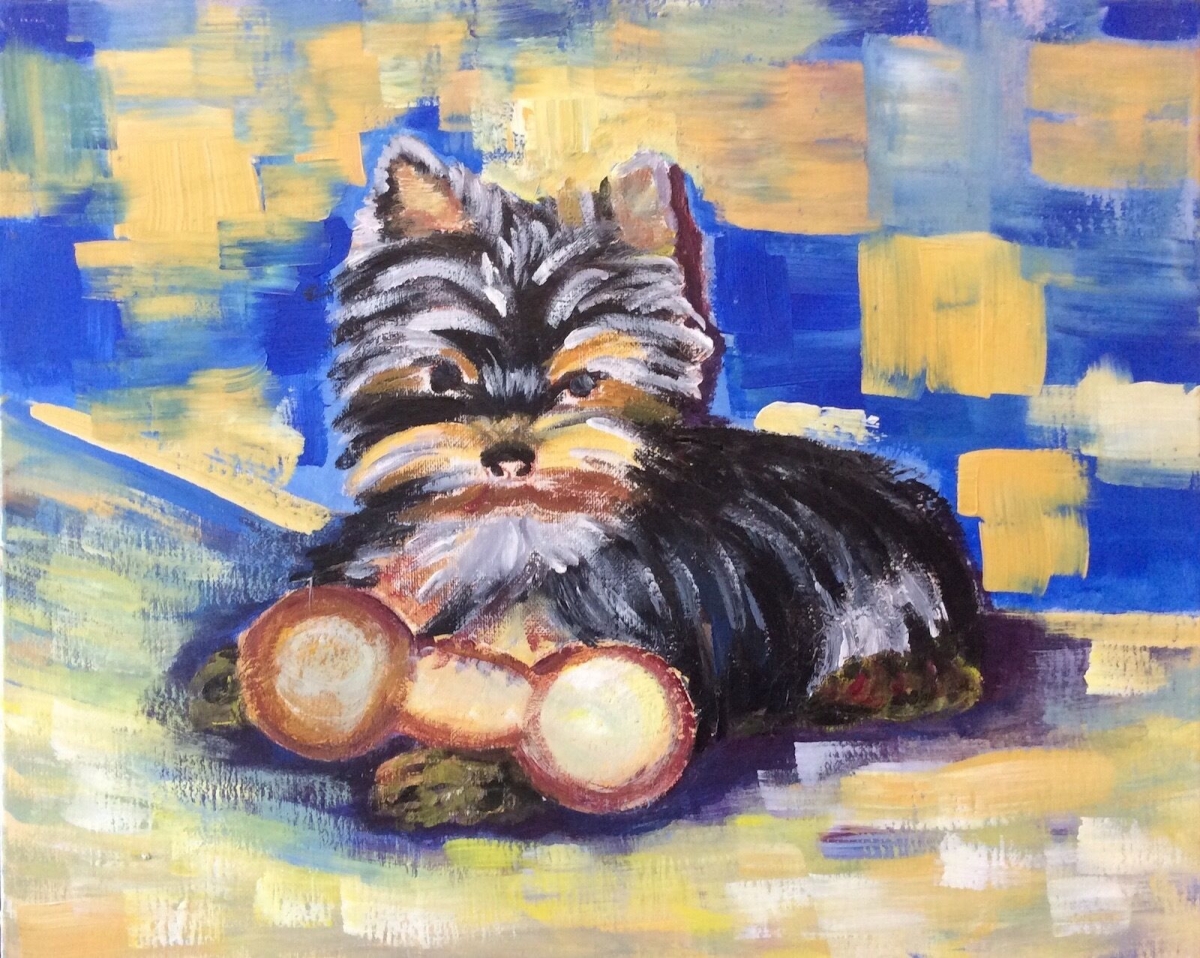 chien_yorkshire__peinture_sur_toile,_anonyme,_animalier_