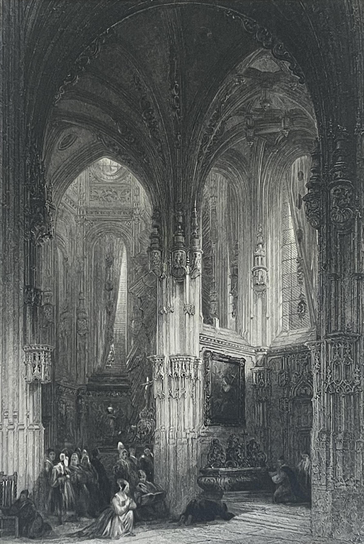 eglise_saint-pierre_de_caen_calvados_vers_1850_normandie_france