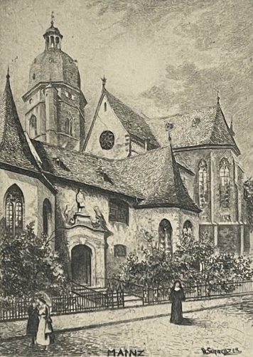 mainz_am_rhein_stephanskirche_mayence_allemagne_c_1910_pointe_seche_schwenzer