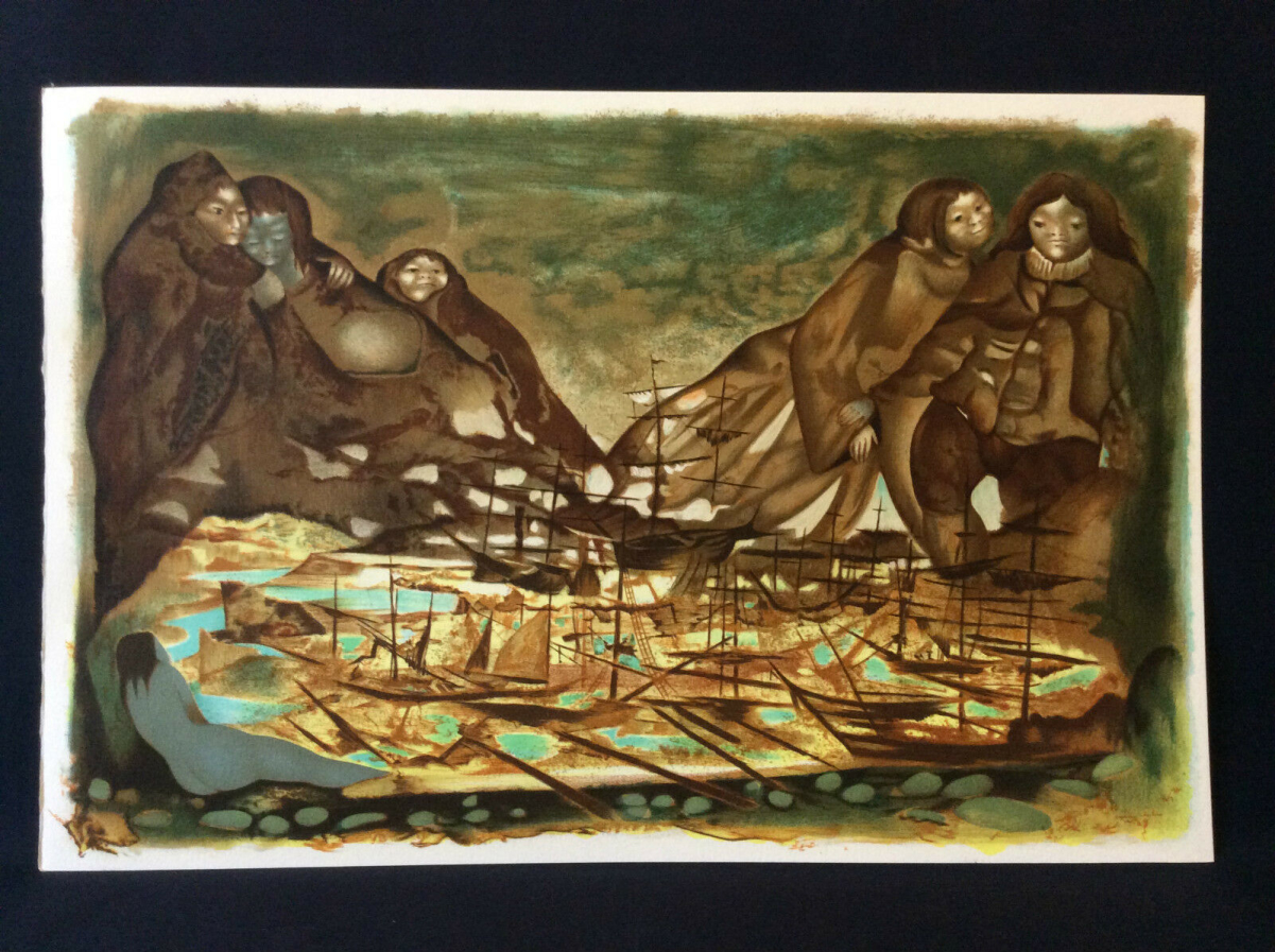 georges_brassens__lithographie_originale_en_couleur__illustration_par_pierre_cadiou_