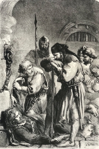 mort_de_richard_ii_plantagenet_1367-1400_roi_dangleterre_gravure_vers_1850