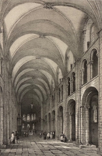 grande_estampe_eglise_abbaye_de_lessay_coutances_1852_normandie_manche_france