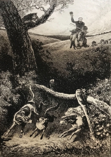 auguste_delierre_le_chat_et_le_renard_jean_de_la_fontaine_c1883_chasse_chien