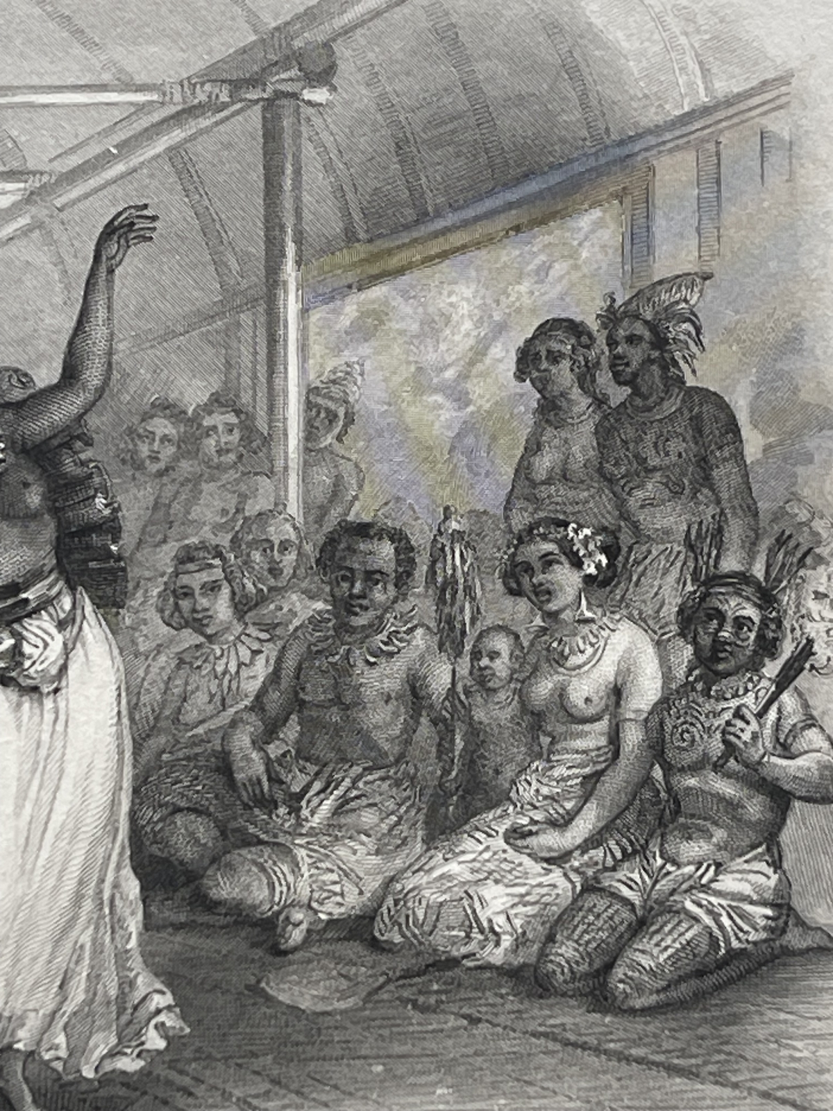 tahiti_tahitian_dancers_original_antique_engraving_1850_french_polynesia_france
