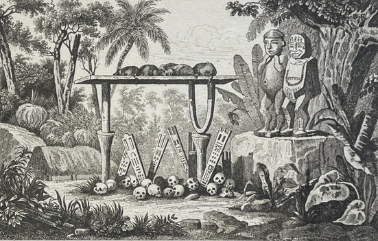 tahiti_tiki_idols_sacred_altar_engraving_1836_polynesia_polynesie_france