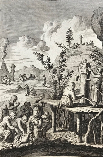 thoron_divinite_des_lapons_bernard_picart_gravee_en_1726_lapon_laponie