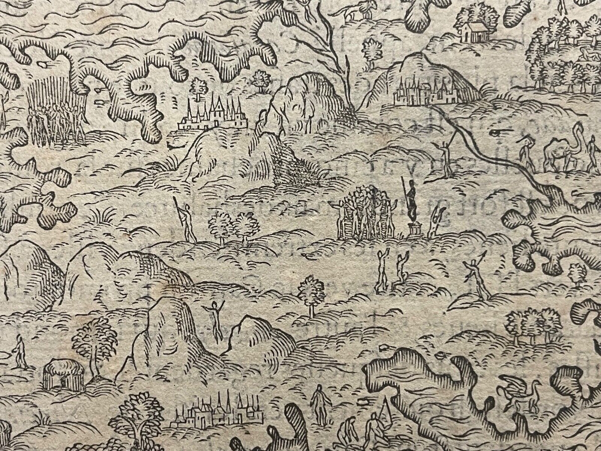 madagascar_1575_map_andre_thevet_woodcut_cosmographie_universelle_early_africa