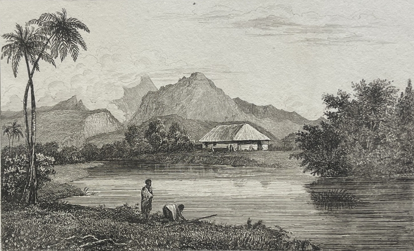 tahiti_matavai_bay_original_antique_engraving_1836_polynesie_france_pacifique