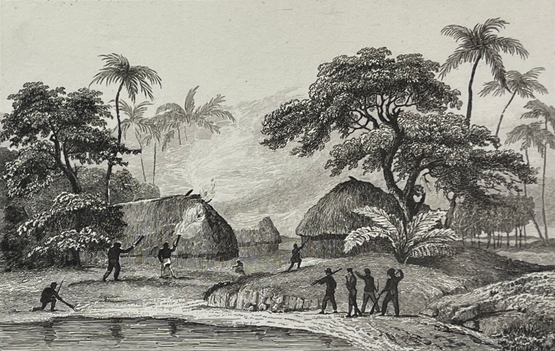 tonga_1836_engraving_french_attack_on_chief_tahofas_houses_pacific