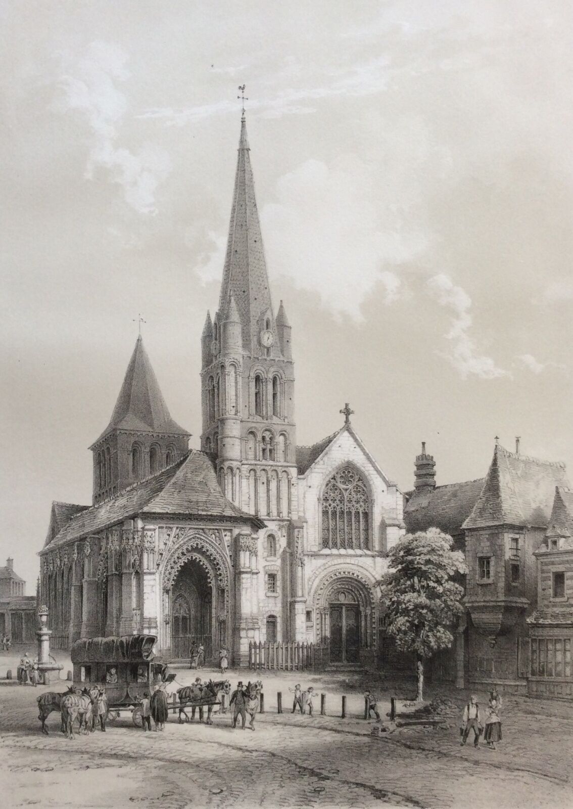 eglise_gothique_de_labbaye_de_montivilliers_1852_normandie_france