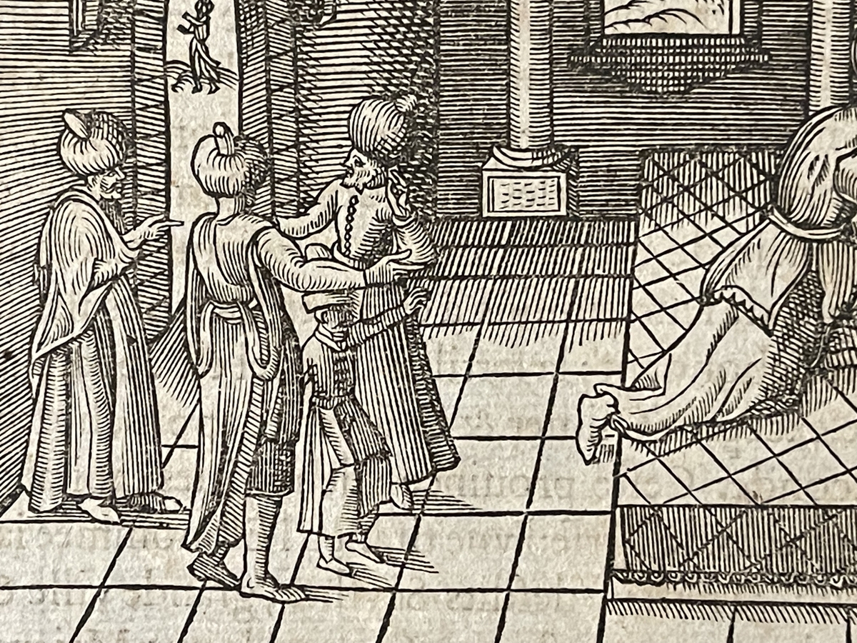 tamerlane_circumcision_scene_woodcut_1575_andre_thevet_ottoman_mongol_court