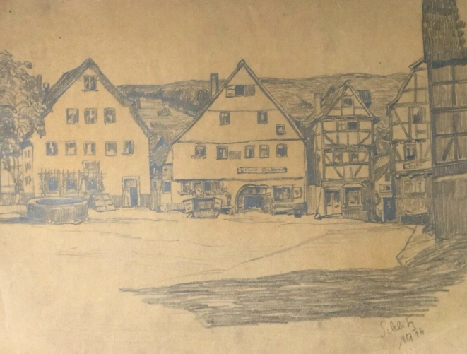 schutz_verbandsgemeinde_daun_grand_dessin_au_graphite_de_1916_allemagne