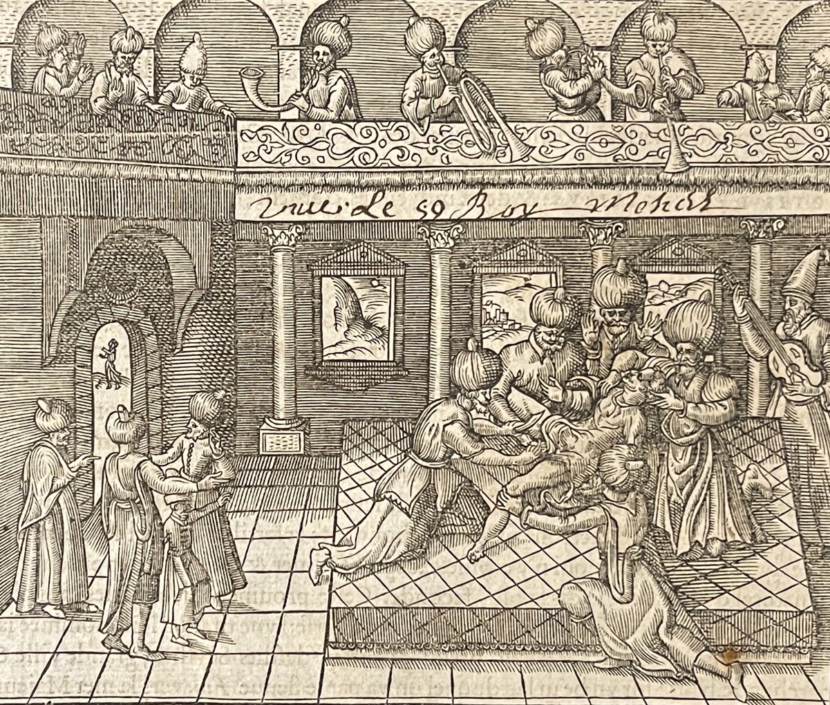 tamerlane_circumcision_scene_woodcut_1575_andre_thevet_ottoman_mongol_court
