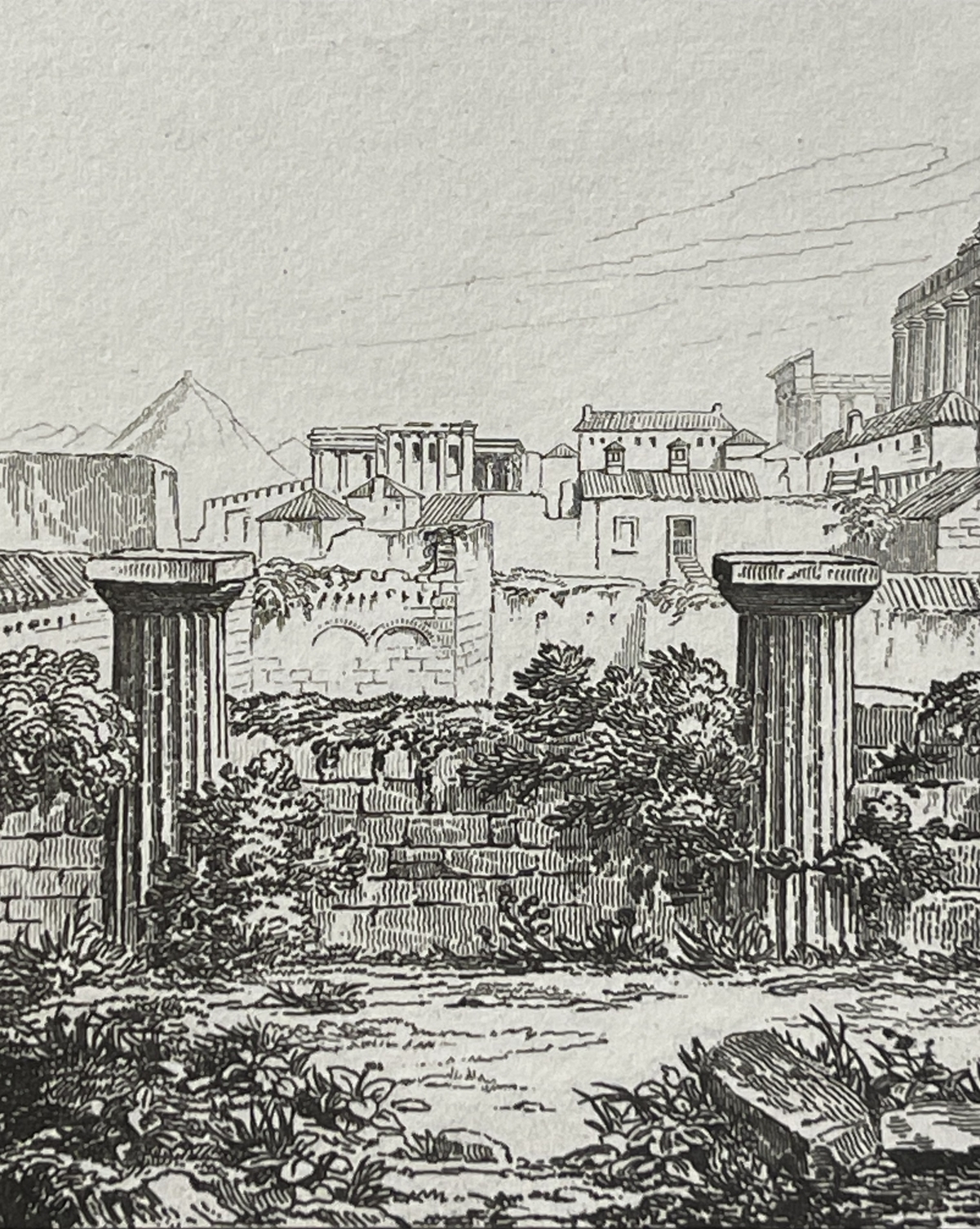 athens_acropolis_propylaea_greece_antique_engraving_1835_parthenon_grece_athenes