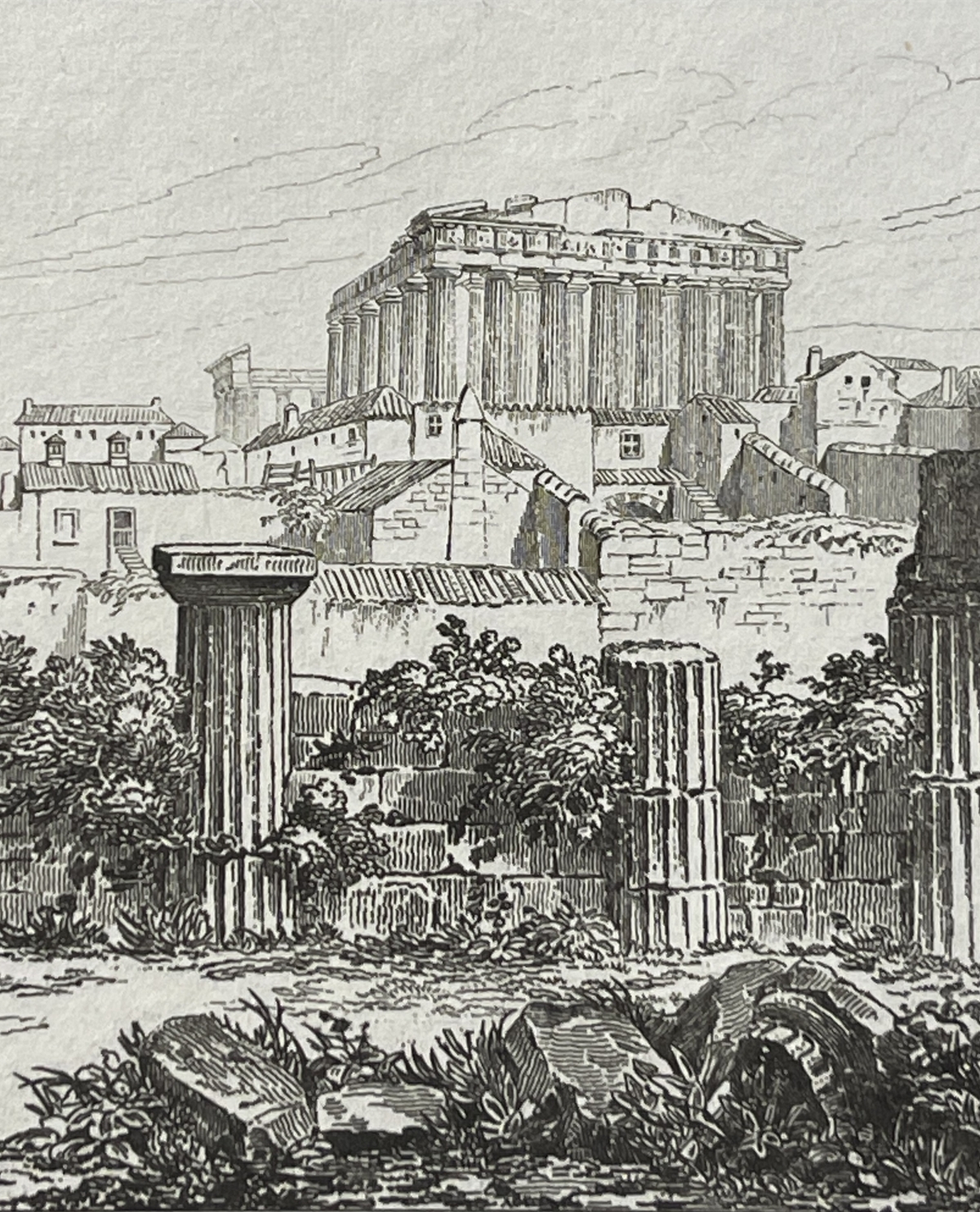 athens_acropolis_propylaea_greece_antique_engraving_1835_parthenon_grece_athenes