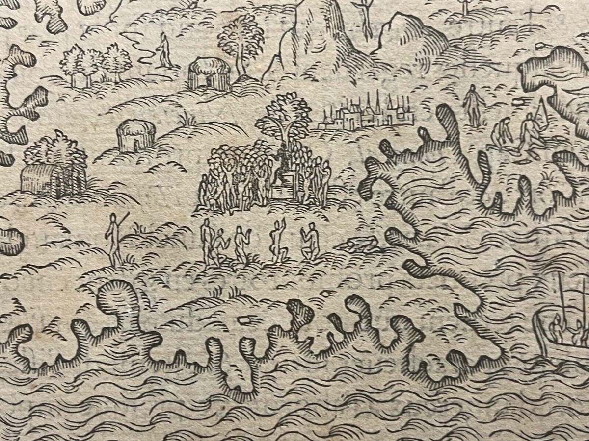 madagascar_1575_map_andre_thevet_woodcut_cosmographie_universelle_early_africa