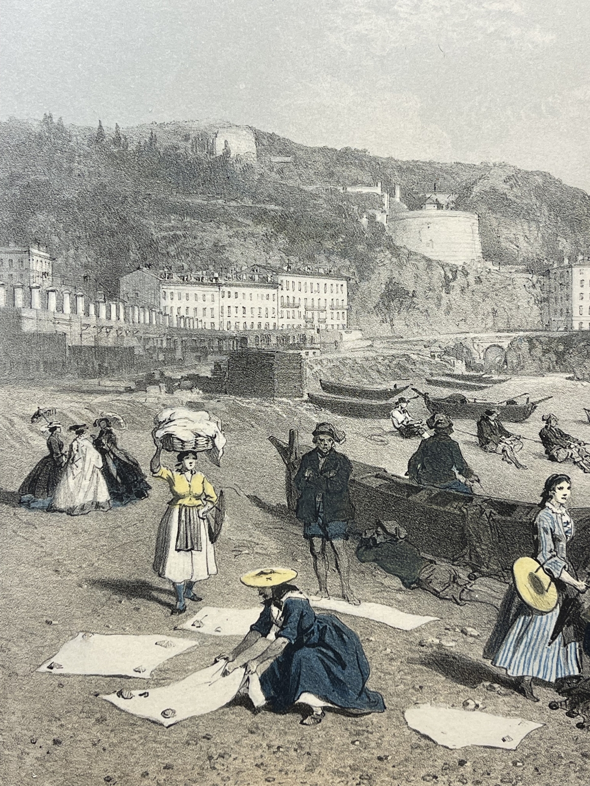 nice_savoie_femmes_et_pecheurs_plage_des_ponchettes_lithographie_1864