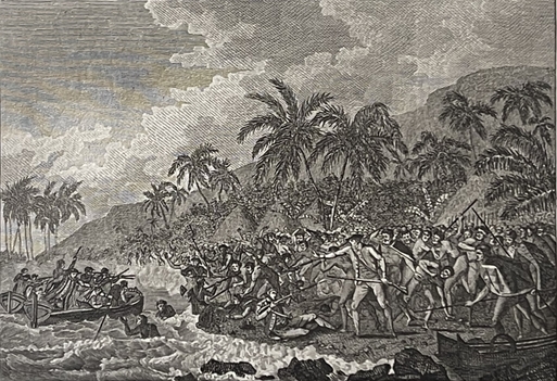 hawai_1817_???_mort_du_capitaine_james_cook_a_kealakekua,_troisieme_voyage