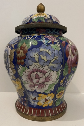 chine_pot_couvert_cloisonne_c_1930_fleur_papillon_oiseaux_pivoine_chrysantheme