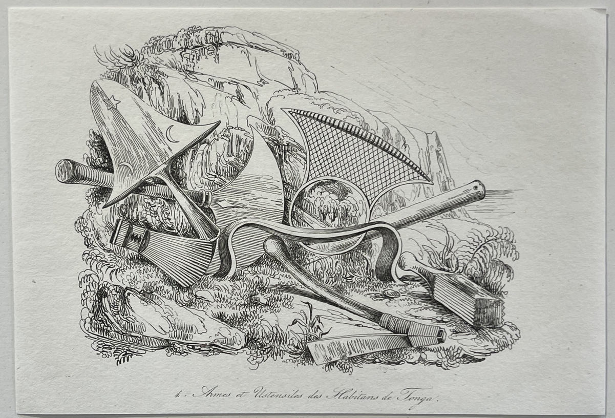 tonga_weapons_&_traditional_tools_engraving_polynesia_oceanie_1836